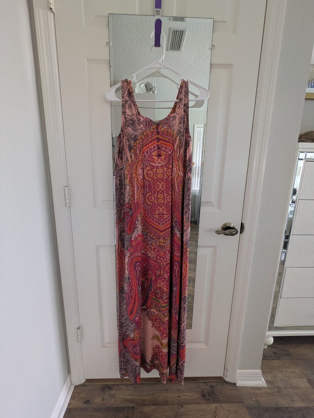OneWorld Floral Button Front Maxi Dress